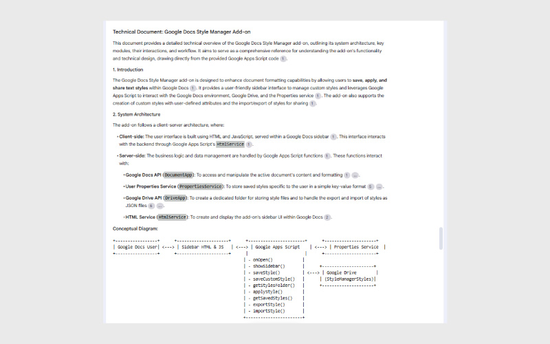 a detailed technical document