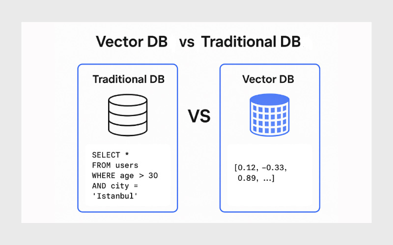 مقایسه پایگاه داده برداری با پایگاه داده سنتی